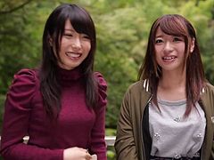 Naked lesbians in the warm outdoor bath are cunt eaters