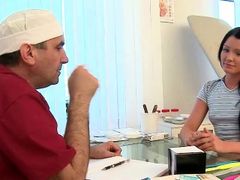 Doctor spies on his hot patient