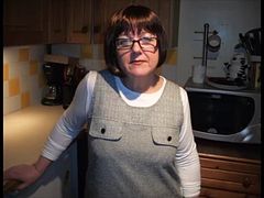 Hairy, first time mature lifts her skirt to show tight white panties