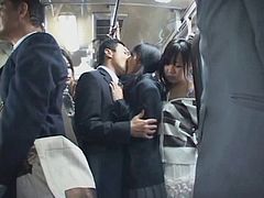 The bus was so hot - Japanese bus