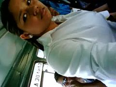 Bus  young girl grope