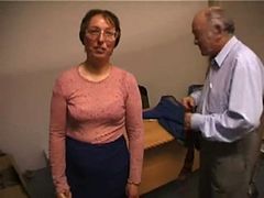 Old man fucking his wife and cumming on face