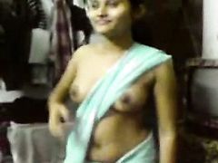 Indian young bride cheats her future husband with his friend.