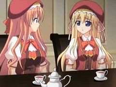 Brunette anime gets laid in woods