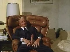 Old Man Fucks a Hot Blonde Babe in a Les Hotesses du Sexe Scene