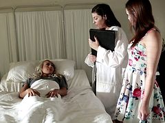 Two of the most mind-blowing blondes trying out the lesbian sex