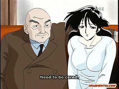 Bigboobs hentai mom hot fucked by her boss