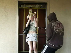 Smoking Blonde Gets Creamed By Cum