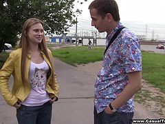 Long-haired Emma gets her teen pussy fucked by Sean