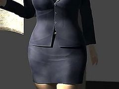 Hot Animated Teacher Takes A Dick