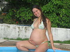 Young Preggo GFs Totally Naked!
