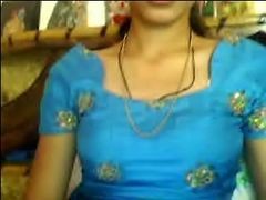 Sweet and young amateur Indiab babe flashes her small breasts