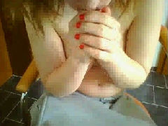 Cute Turkish teen with big tits flirts with me topless