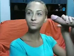 Amateur French girl is getting her ass licked from behind