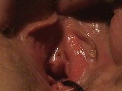 Real Amateur MILF Close-Up Period Fuck and Creampie!